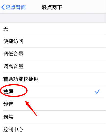 曲阳苹果手机维修分享iPhone12如何启用双击截屏 